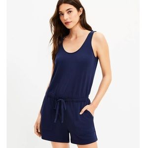 LOU & GREY leisure shorts romper | SIZE S